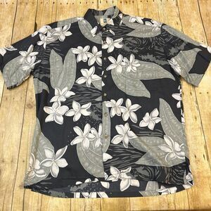 Kahala Hawaiian Shirt Large Made In USA Cotton Lawn Vintage